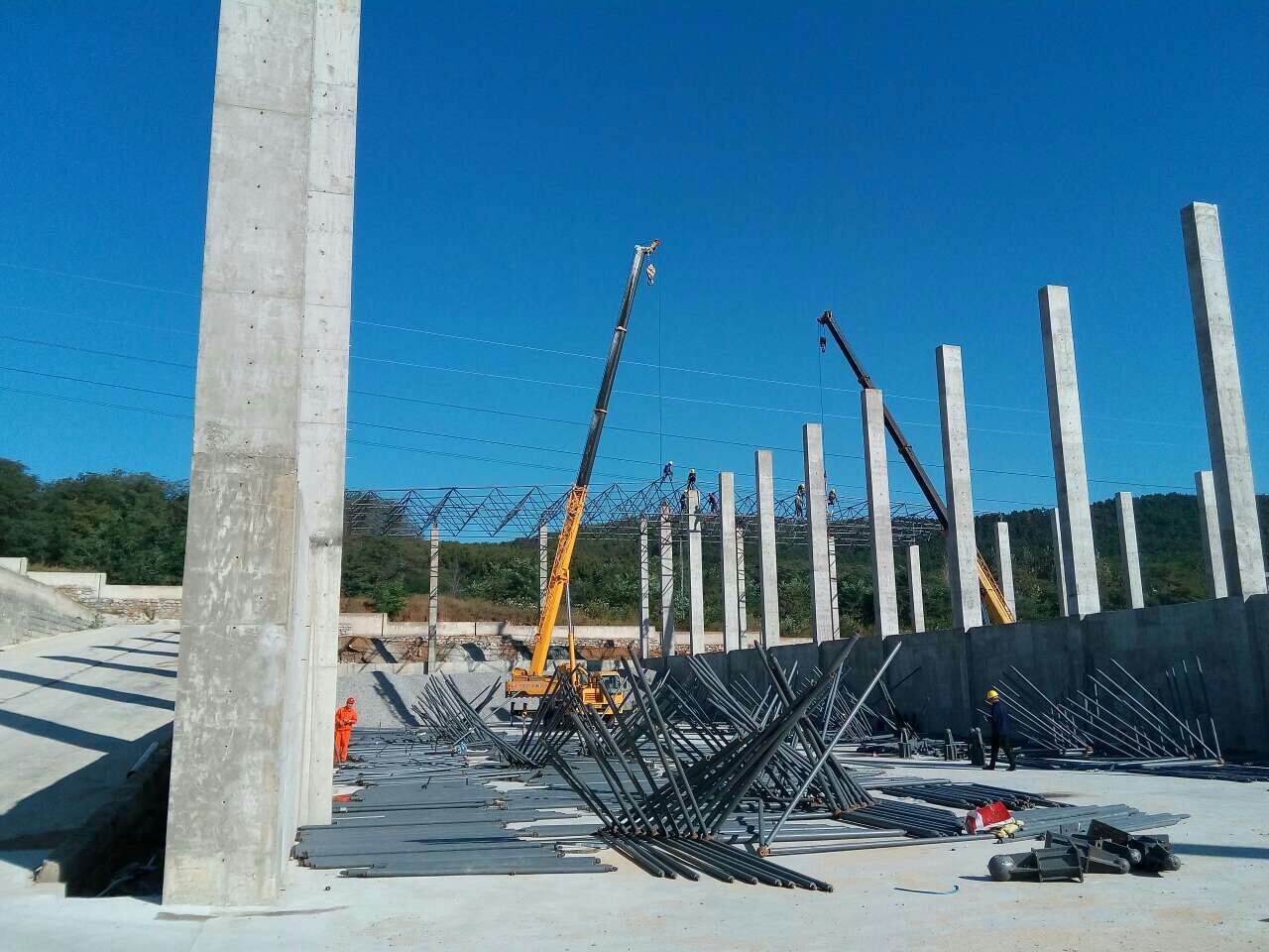 巴中搅拌站网架